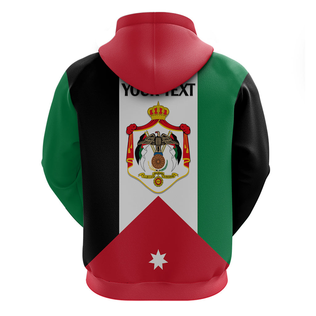 Custom Hashemite Kingdom of Jordan Hoodie Jordan Flag Style LT9