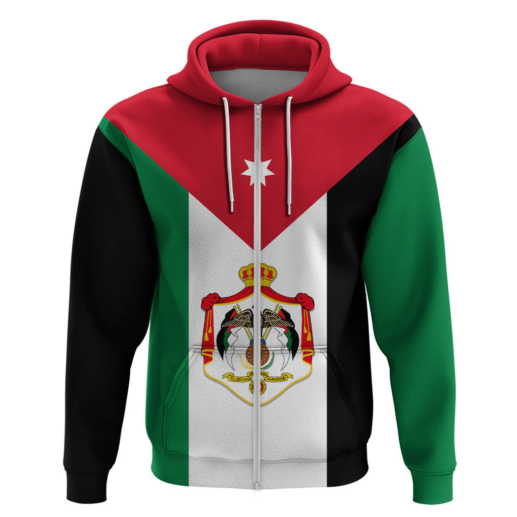 Custom Hashemite Kingdom of Jordan Hoodie Jordan Flag Style LT9