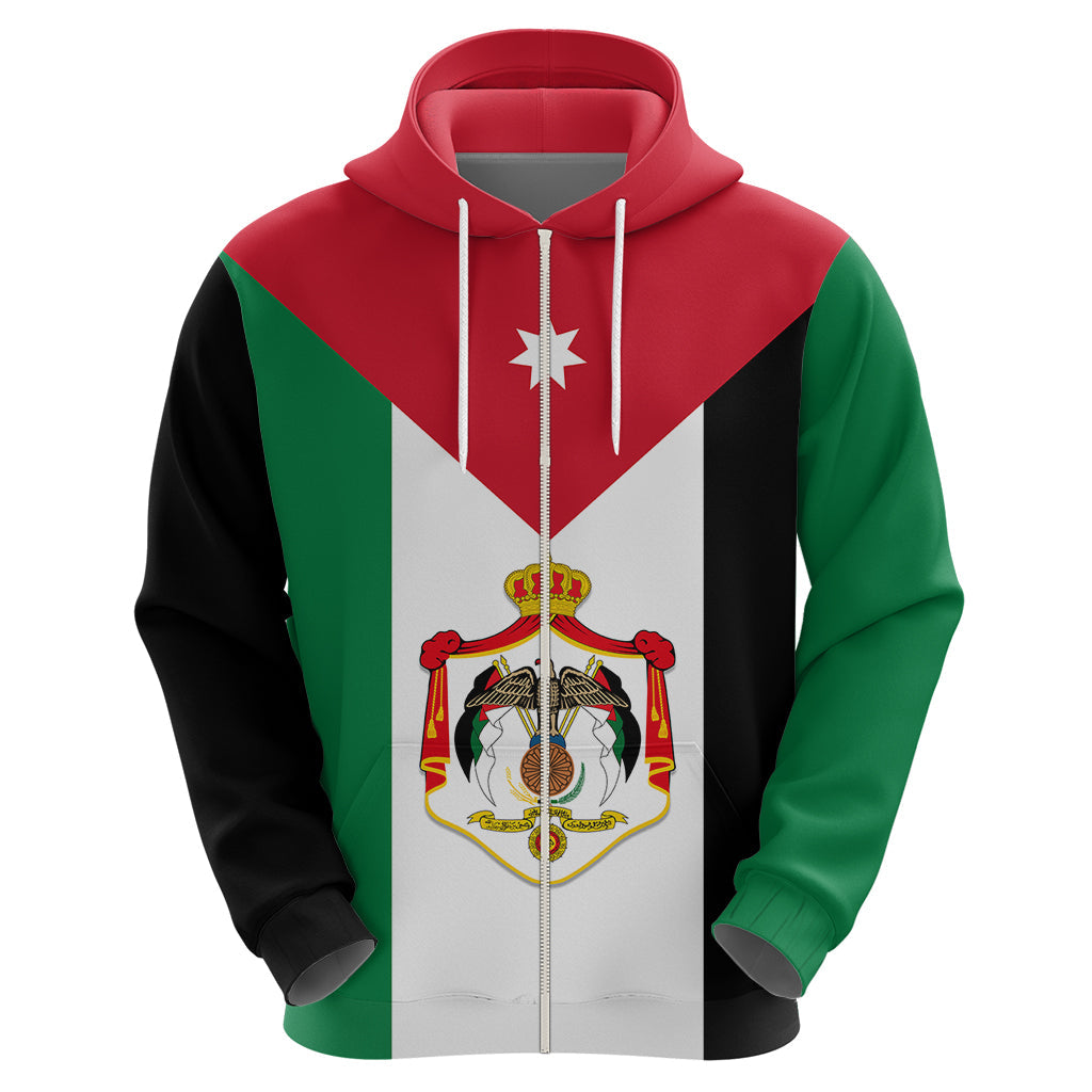 Custom Hashemite Kingdom of Jordan Hoodie Jordan Flag Style LT9