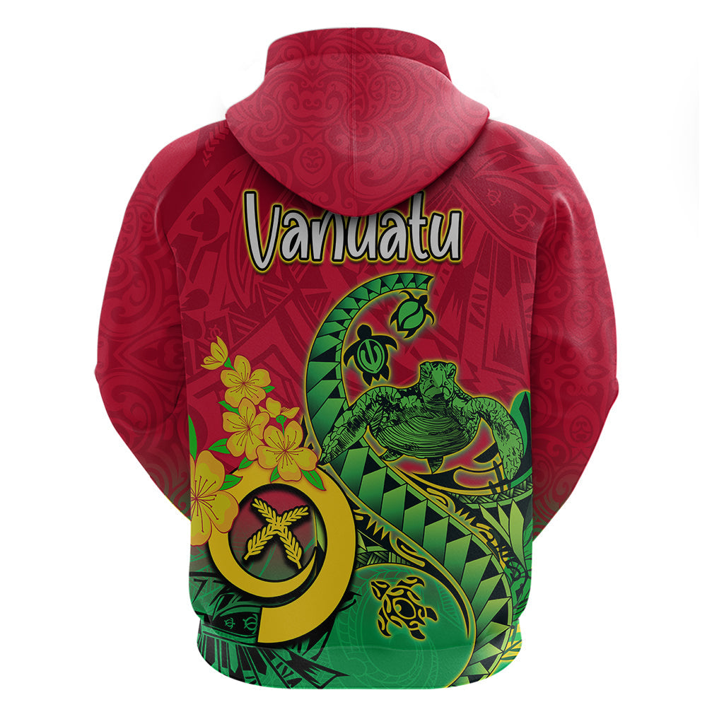 Vanuatu Islands Hoodie Polynesian Tattoo and Sea Turtle LT9