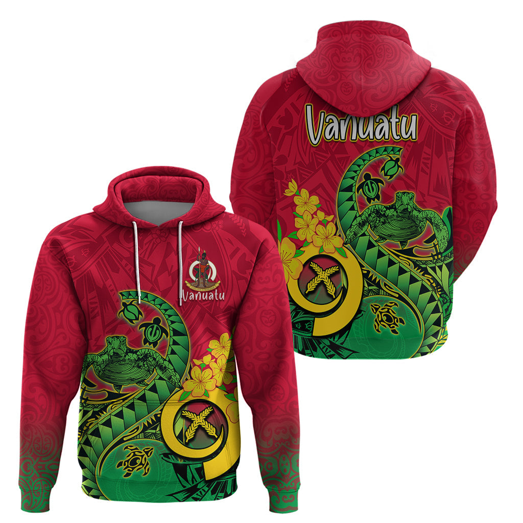 Vanuatu Islands Hoodie Polynesian Tattoo and Sea Turtle LT9