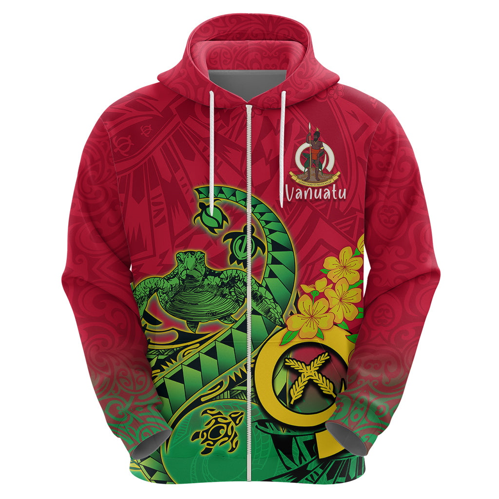 Vanuatu Islands Hoodie Polynesian Tattoo and Sea Turtle LT9