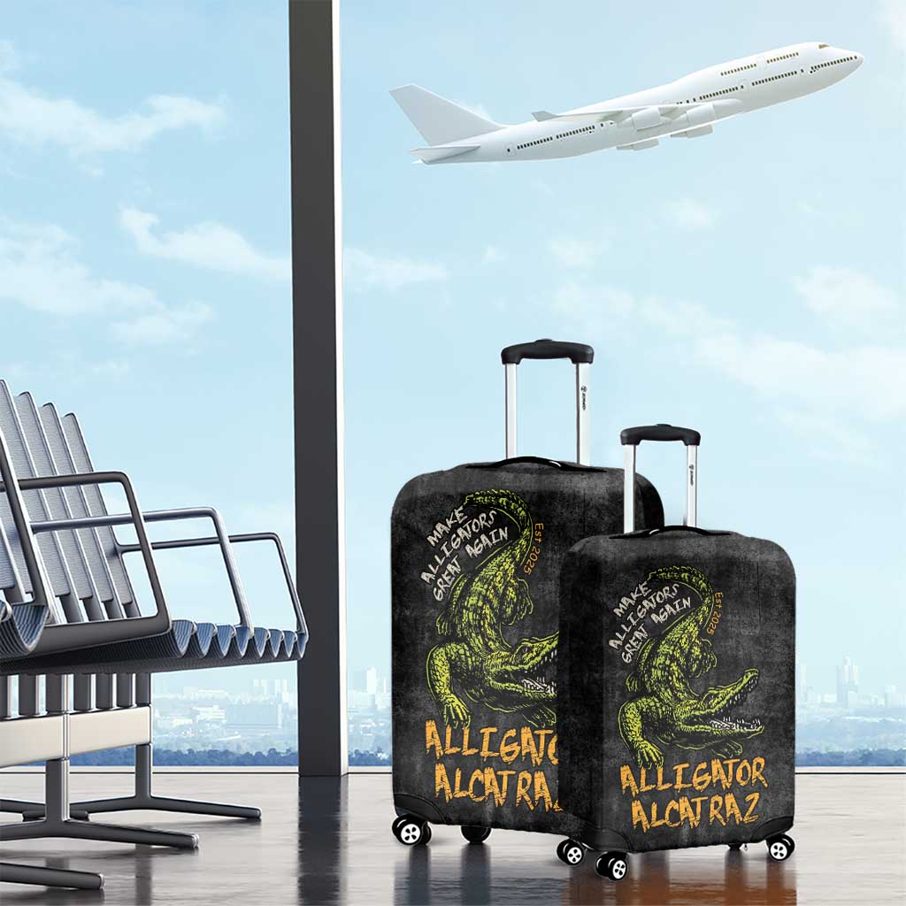 Alligator Alcatraz Est 2025 Luggage Cover Vintage Retro LT9
