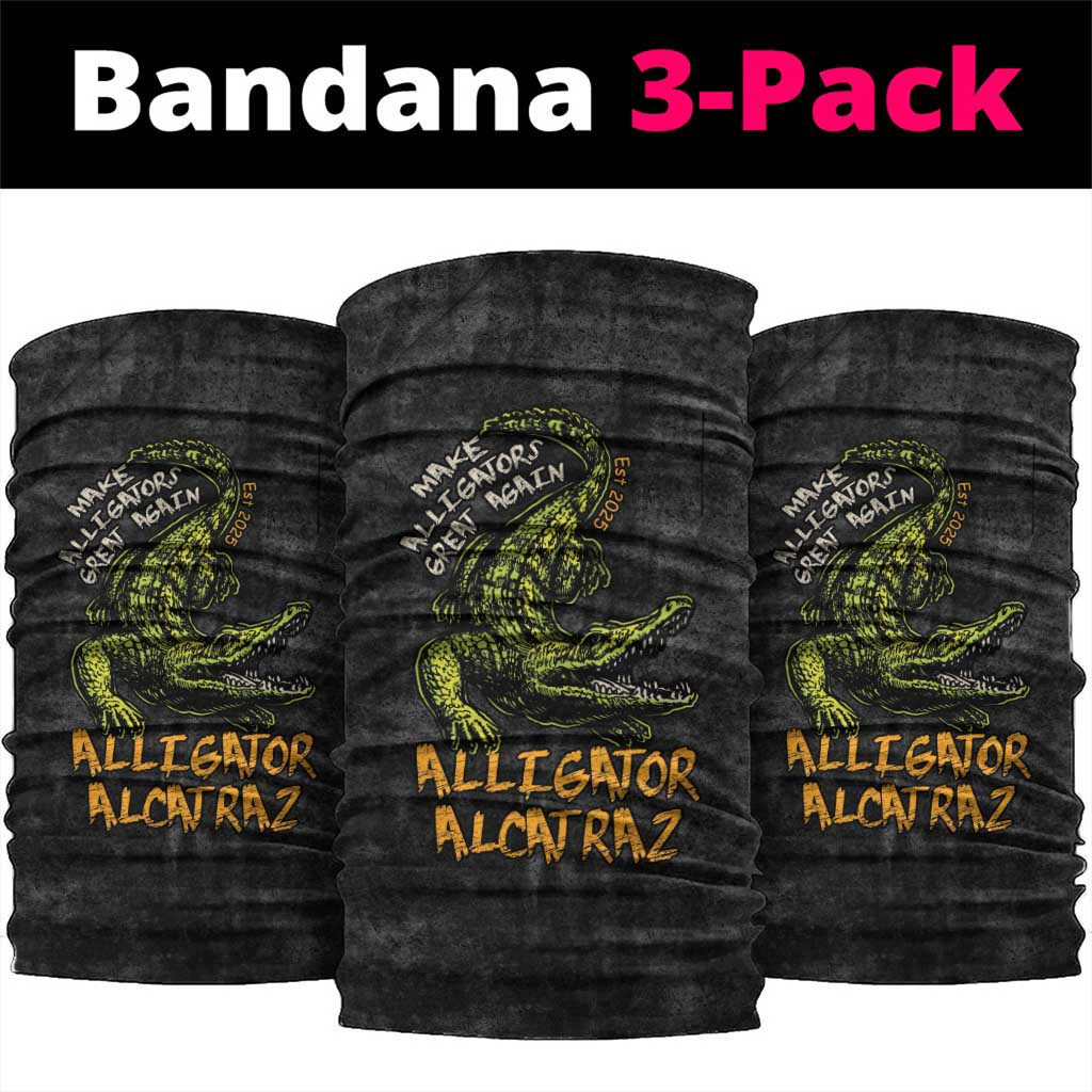 Alligator Alcatraz Est 2025 Neck Gaiter Vintage Retro LT9