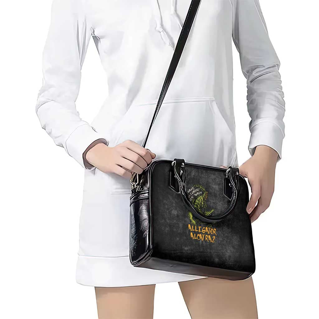 Alligator Alcatraz Est 2025 Shoulder Handbag Vintage Retro LT9