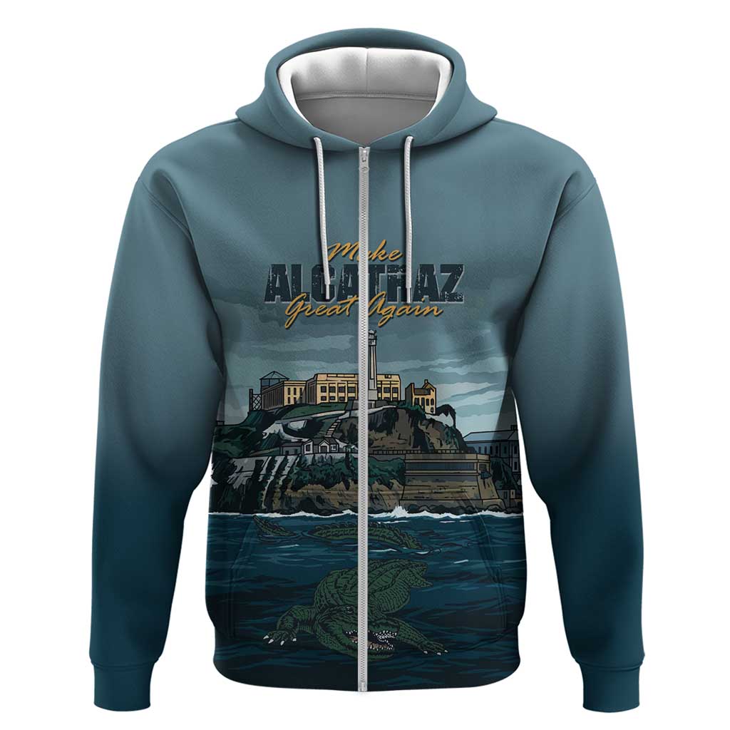 Make Alcatraz Great Again Hoodie Vintage Retro LT9