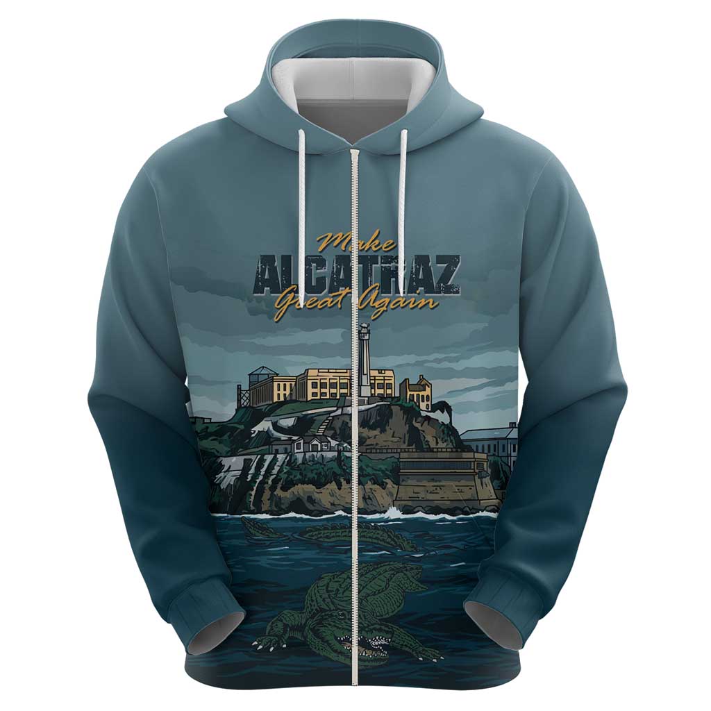 Make Alcatraz Great Again Hoodie Vintage Retro LT9
