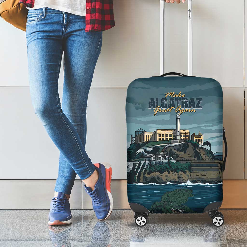 Make Alcatraz Great Again Luggage Cover Vintage Retro LT9