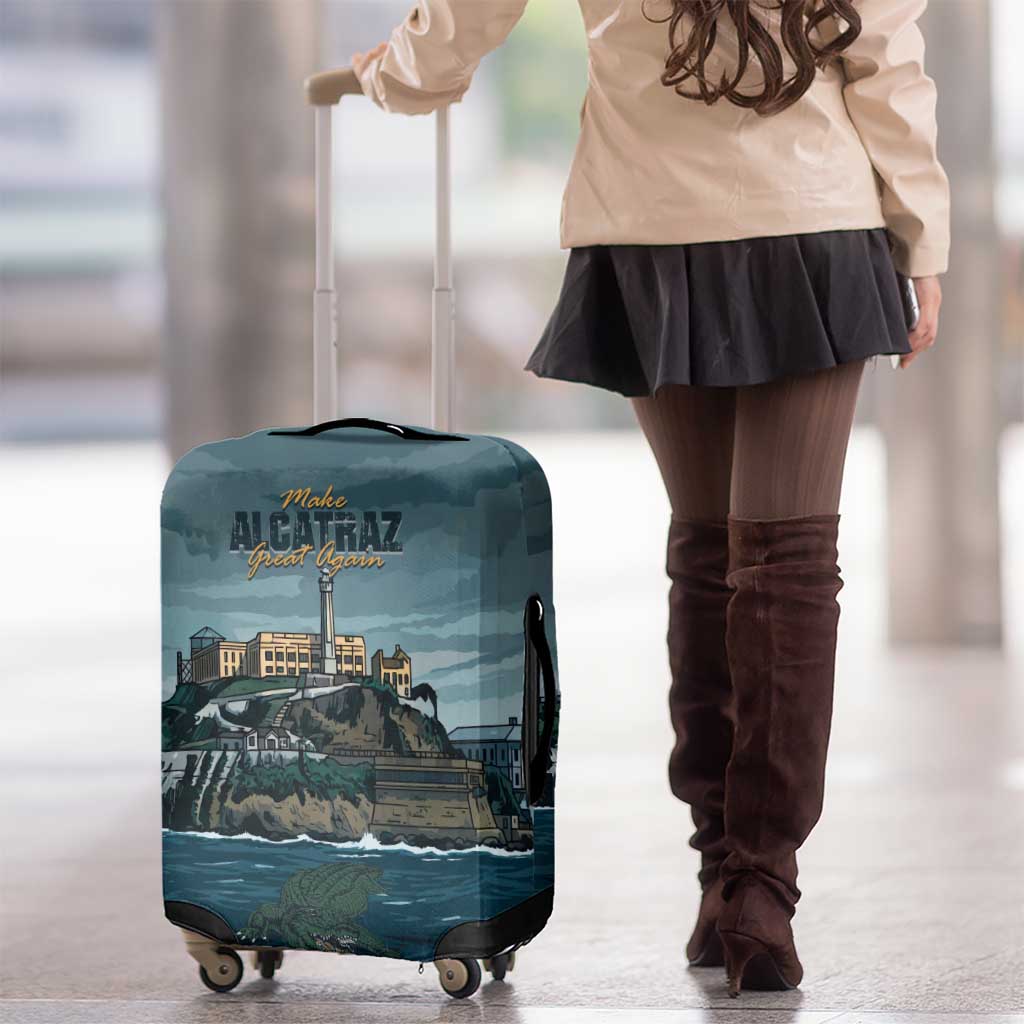 Make Alcatraz Great Again Luggage Cover Vintage Retro LT9