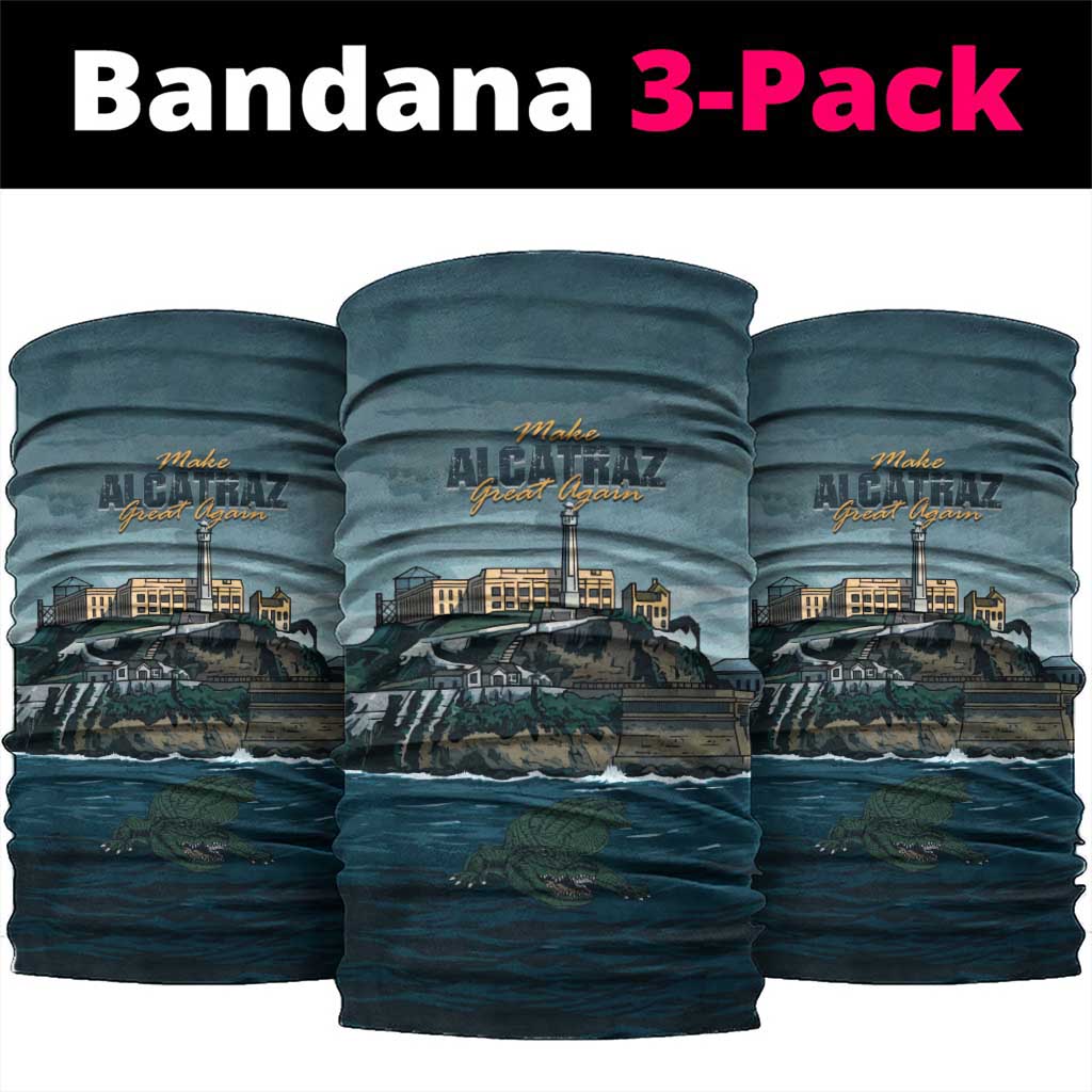 Make Alcatraz Great Again Neck Gaiter Vintage Retro LT9
