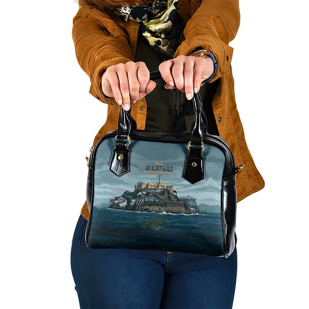 Make Alcatraz Great Again Shoulder Handbag Vintage Retro LT9
