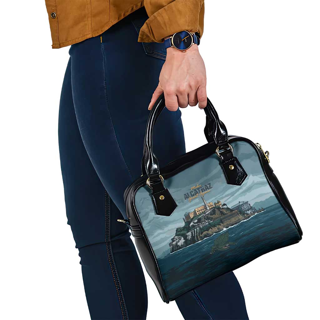 Make Alcatraz Great Again Shoulder Handbag Vintage Retro LT9