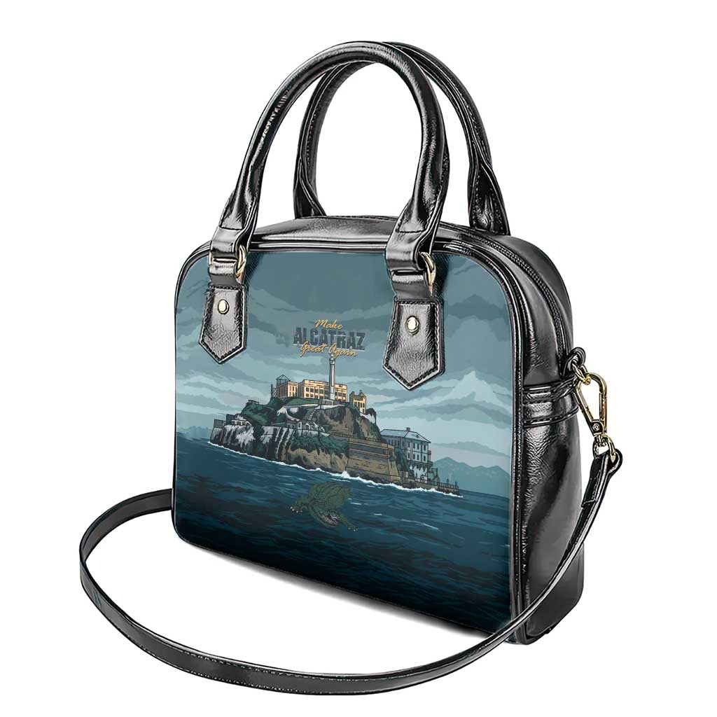 Make Alcatraz Great Again Shoulder Handbag Vintage Retro LT9