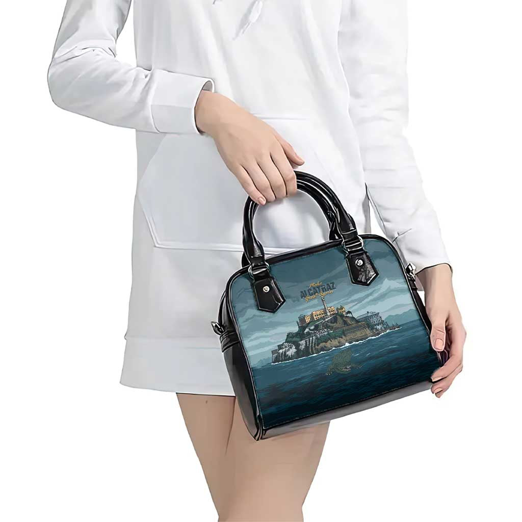 Make Alcatraz Great Again Shoulder Handbag Vintage Retro LT9
