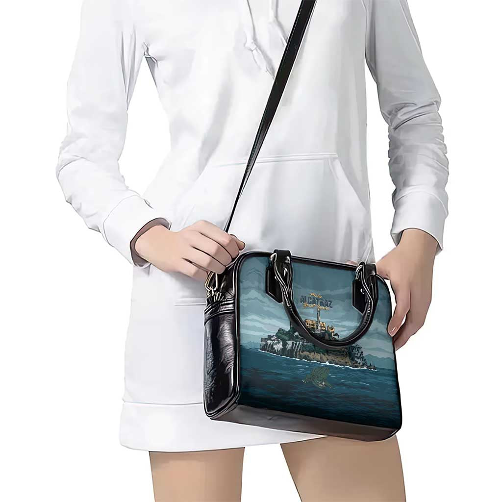 Make Alcatraz Great Again Shoulder Handbag Vintage Retro LT9