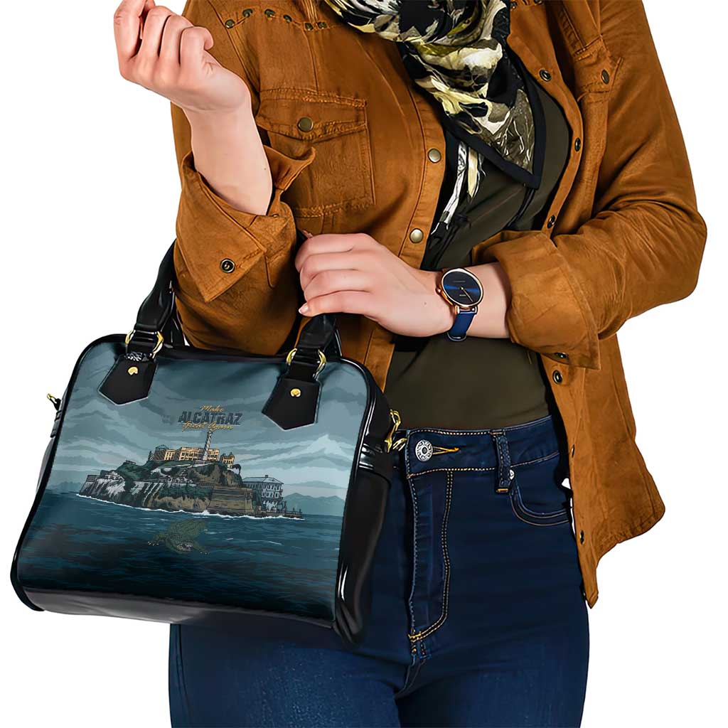 Make Alcatraz Great Again Shoulder Handbag Vintage Retro LT9