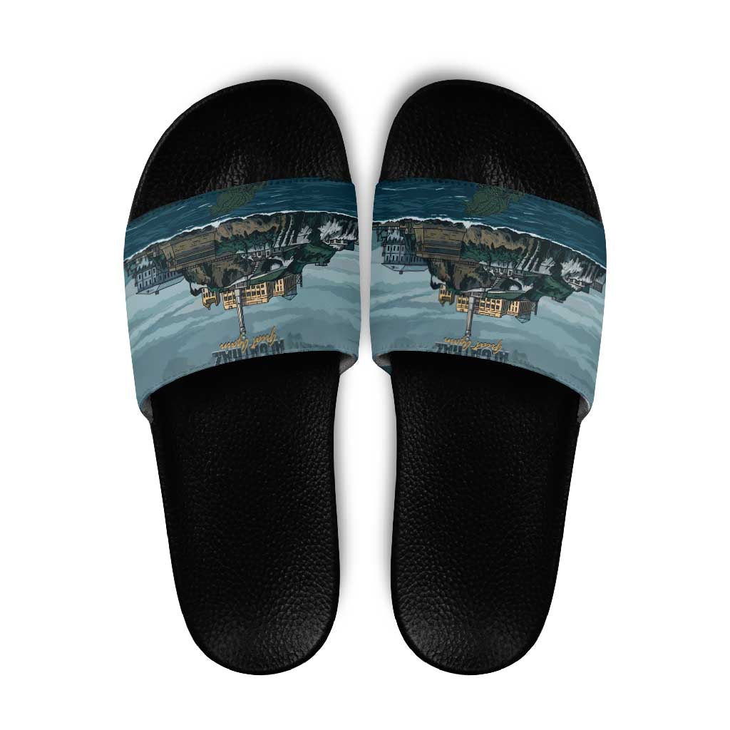Make Alcatraz Great Again Slide Sandals Vintage Retro LT9
