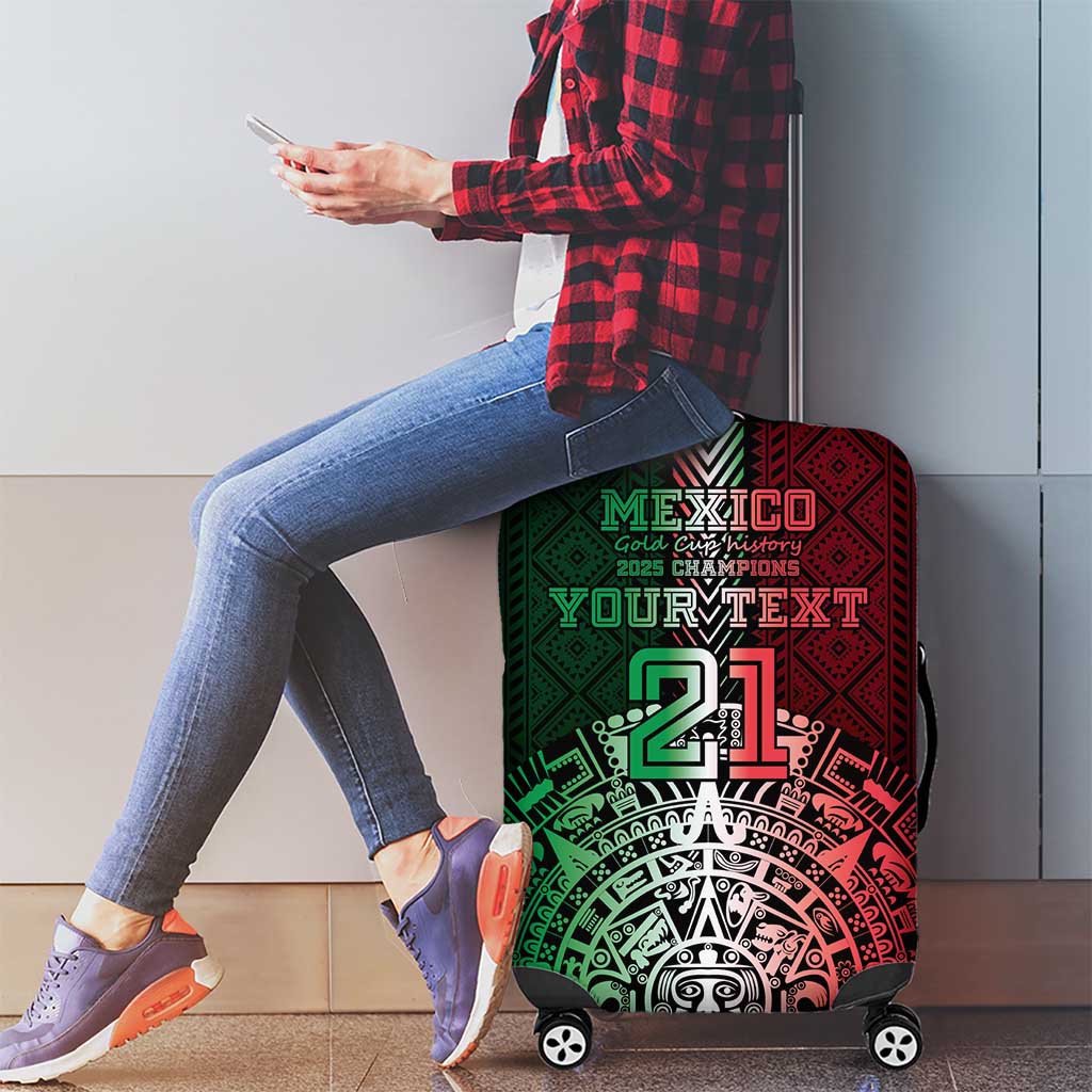 Mexico Football Custom Luggage Cover Mexico's Make History 2025 Flag Style LT9