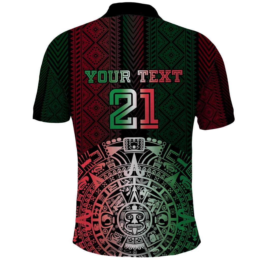 Mexico Football Custom Polo Shirt Mexico's Make History 2025 Flag Style LT9