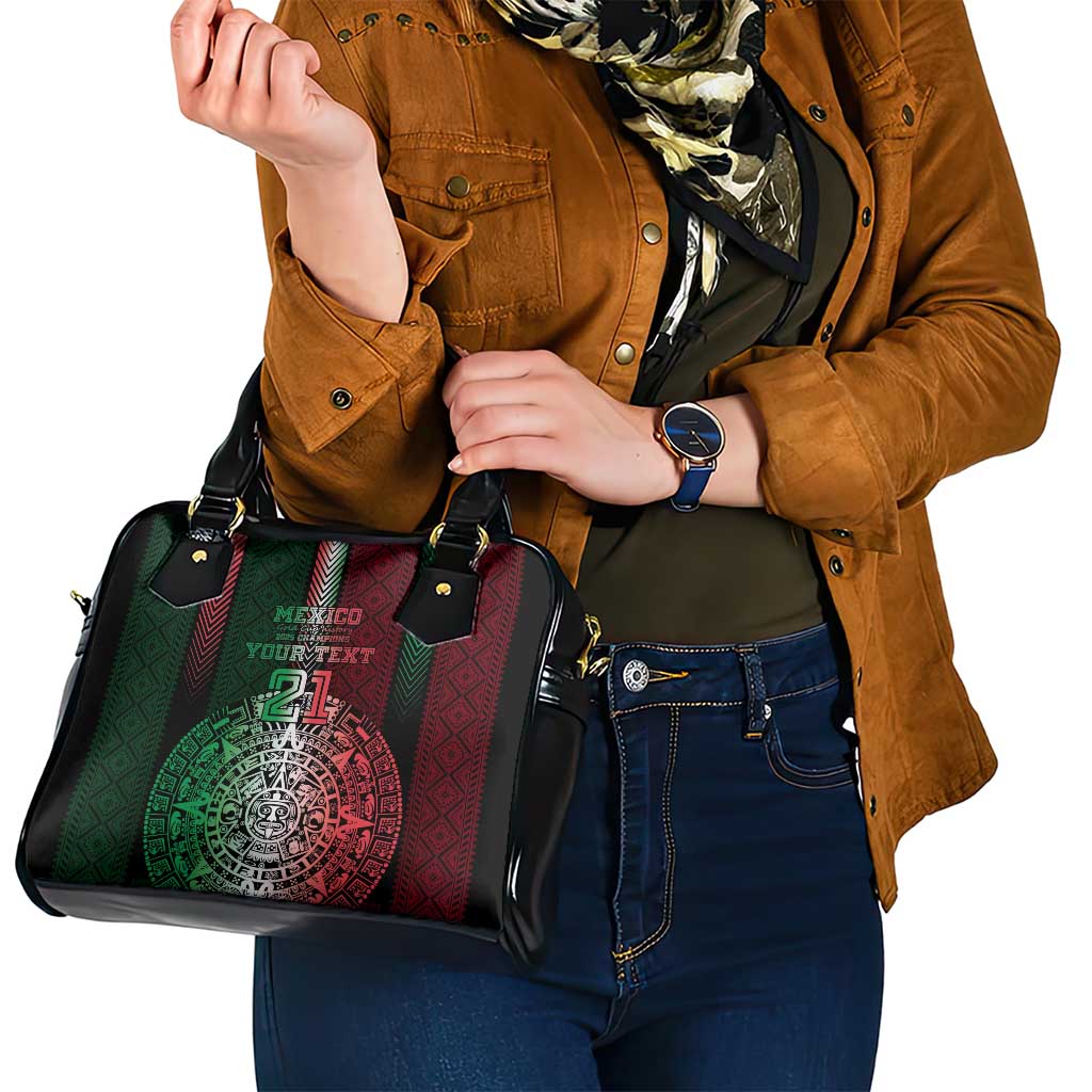 Mexico Football Custom Shoulder Handbag Mexico's Make History 2025 Flag Style LT9