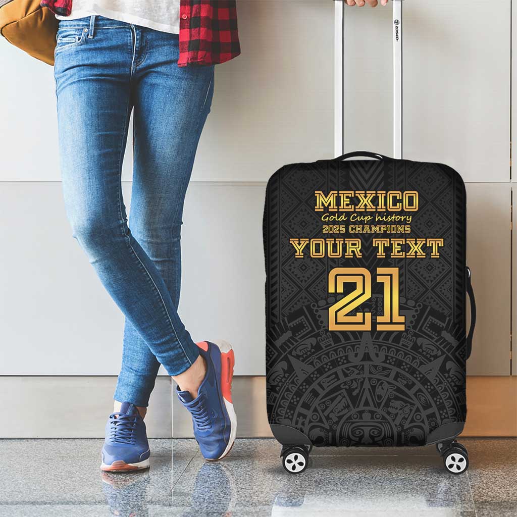 Mexico Football Custom Luggage Cover Mexico's Make History 2025 Gold Style LT9