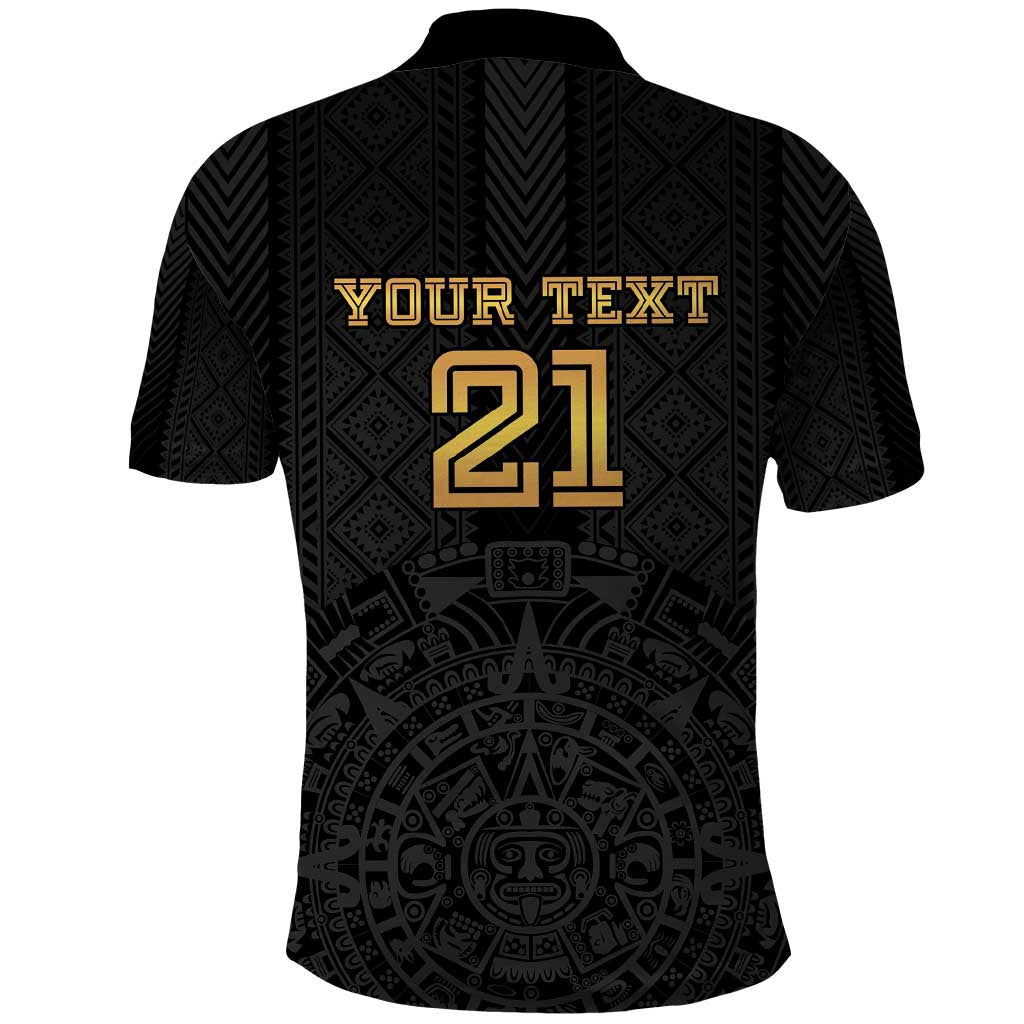 Mexico Football Custom Polo Shirt Mexico's Make History 2025 Gold Style LT9
