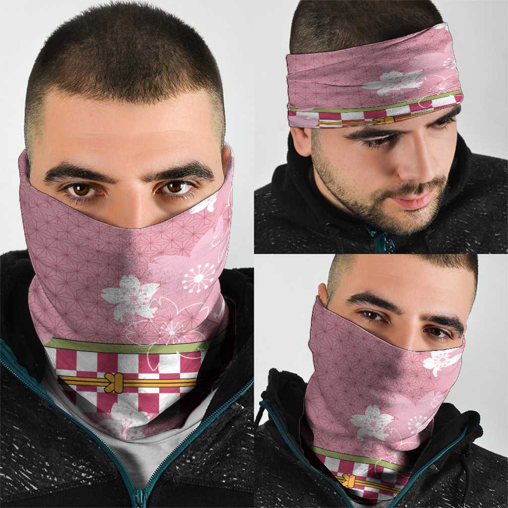 Japanese Asanoha Pattern Neck Gaiter Charm Against Evil Spirits LT9