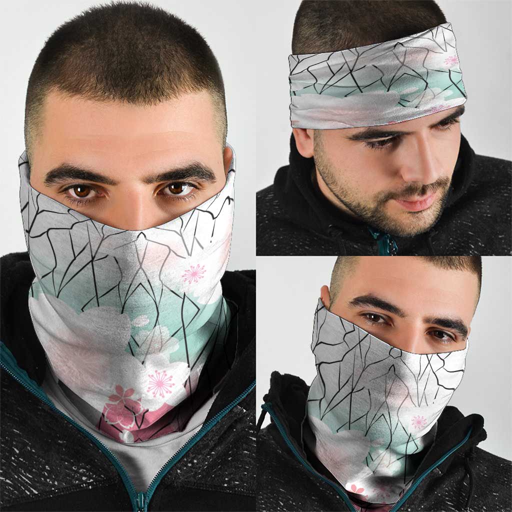 Japanese Kocho Pattern Neck Gaiter Insect Pillar Butterfly Flower Fairy LT9