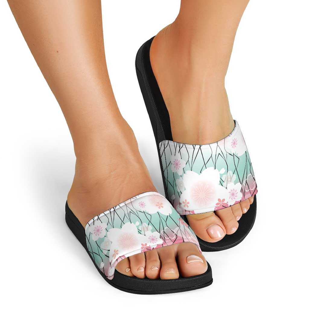 Japanese Kocho Pattern Slide Sandals Insect Pillar Butterfly Flower Fairy LT9