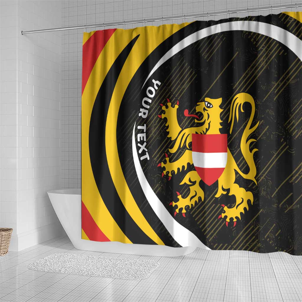 Personalized Belgium Flemish Brabant Shower Curtain LT9