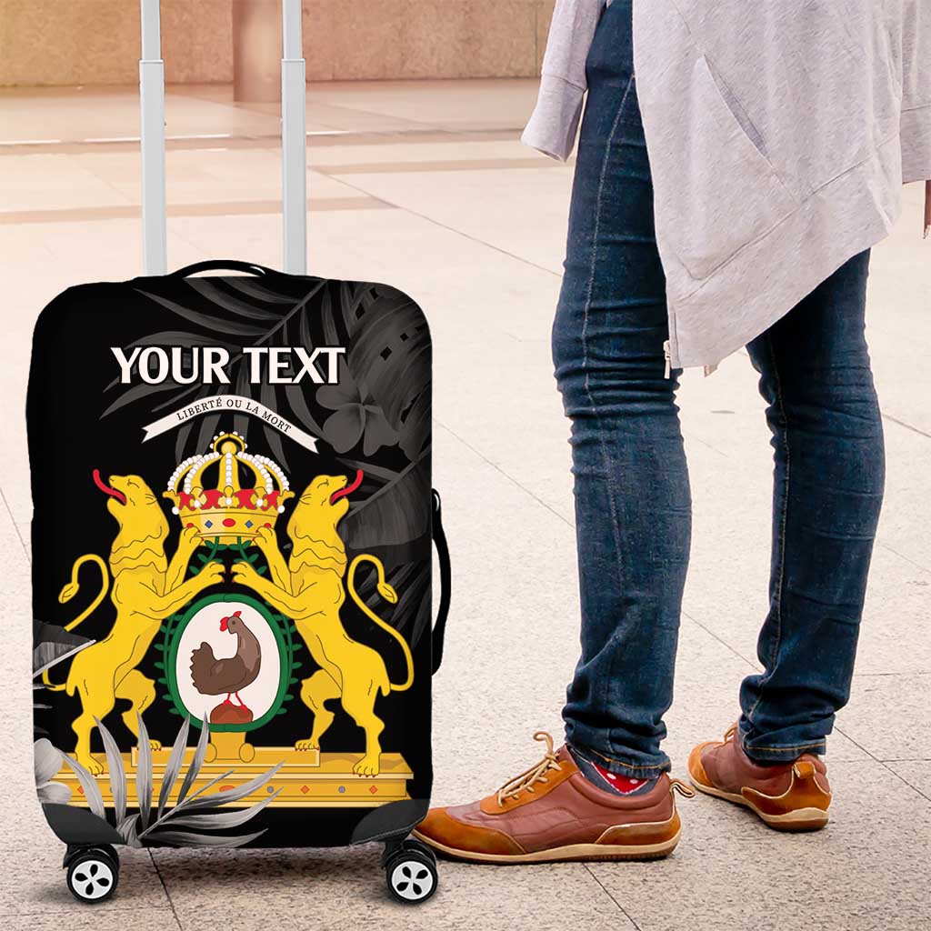First Empire of Haiti Personalized Luggage Cover Black Hibiscus Liberte ou la Mort! LT9