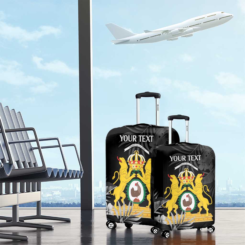 First Empire of Haiti Personalized Luggage Cover Black Hibiscus Liberte ou la Mort! LT9