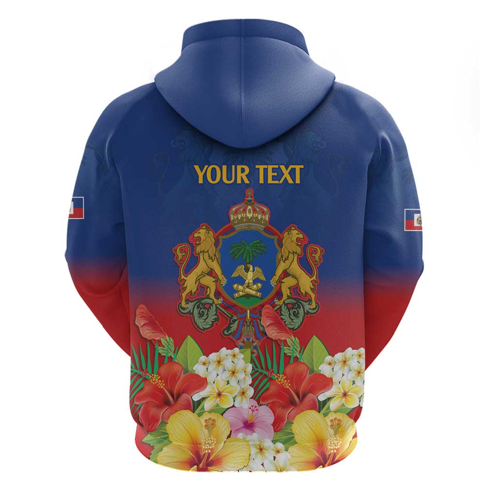 Second Empire of Haiti 1849-1859 Personalized Hoodie Tropical Hibiscus Flowers LT9
