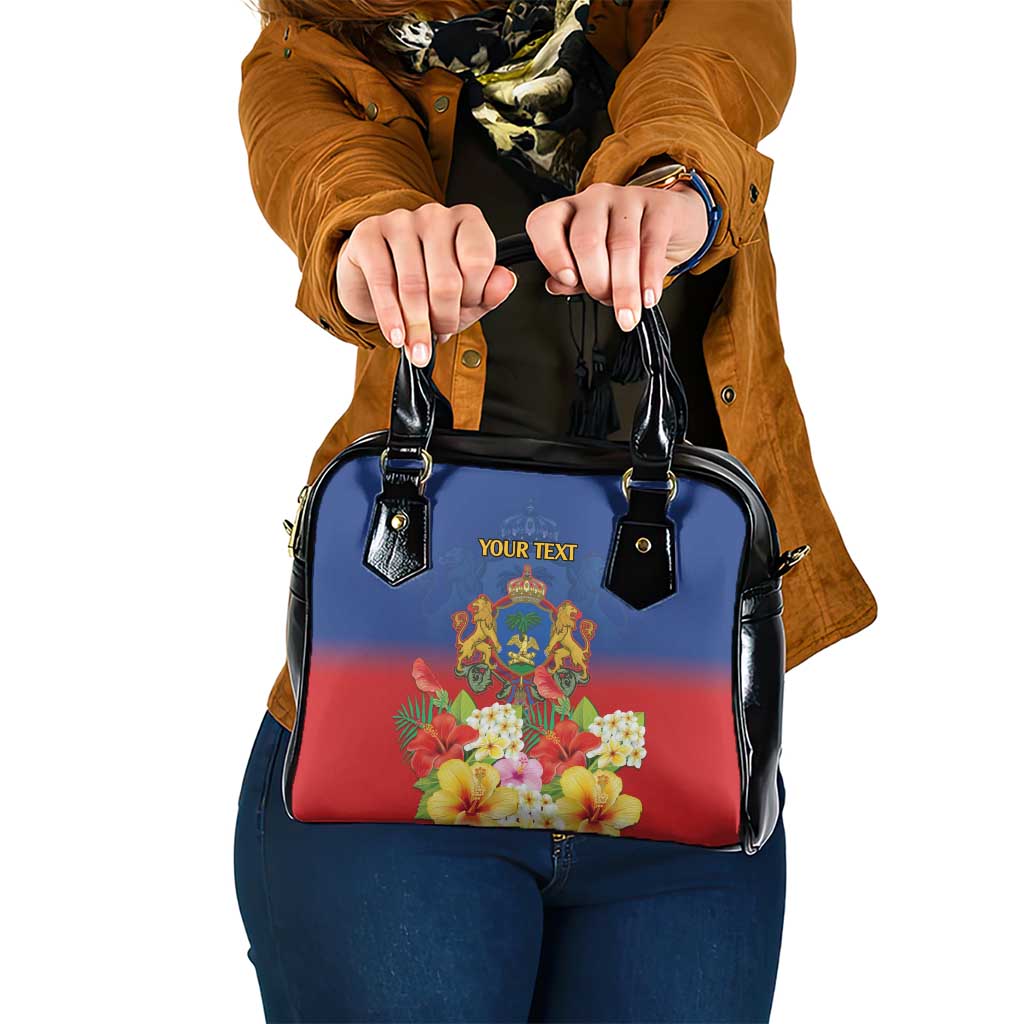Second Empire of Haiti 1849-1859 Personalized Shoulder Handbag Tropical Hibiscus Flowers LT9
