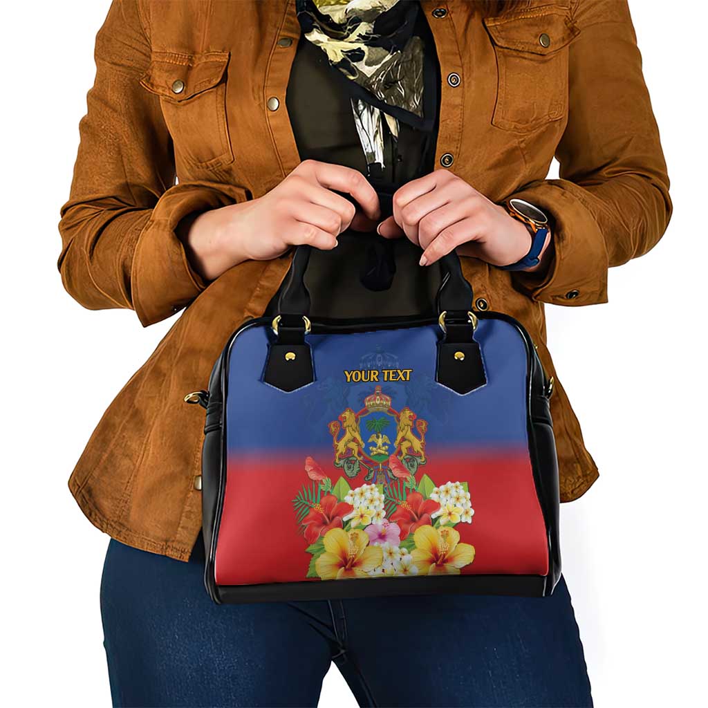 Second Empire of Haiti 1849-1859 Personalized Shoulder Handbag Tropical Hibiscus Flowers LT9