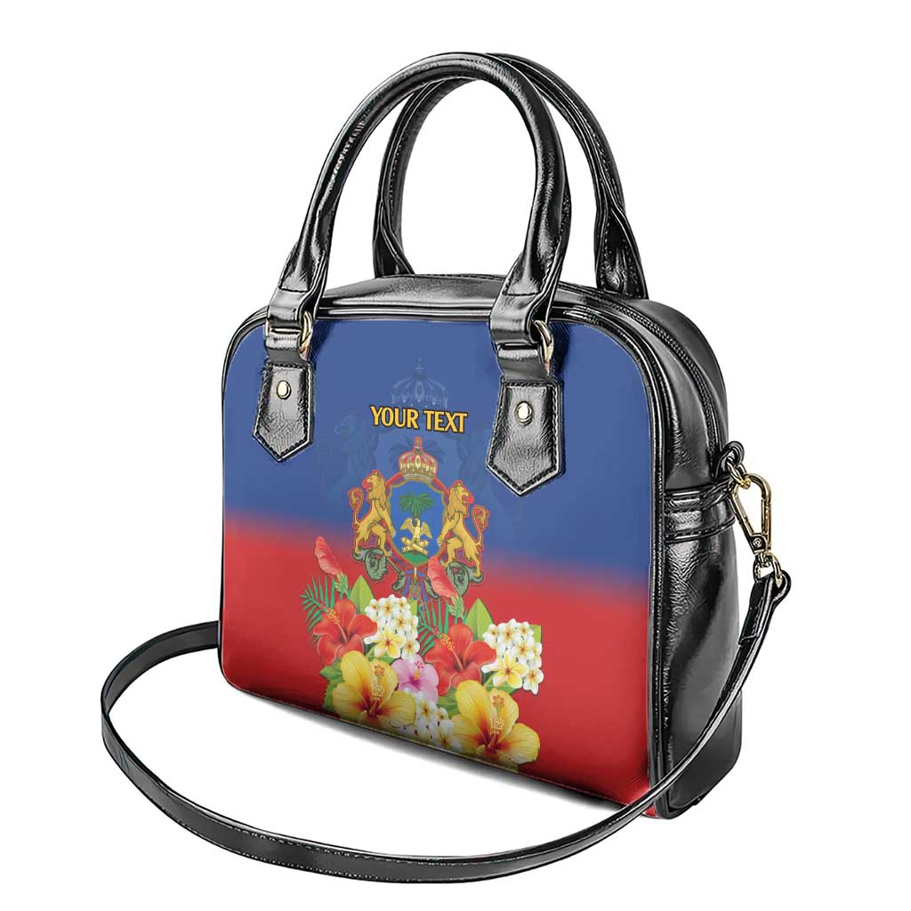 Second Empire of Haiti 1849-1859 Personalized Shoulder Handbag Tropical Hibiscus Flowers LT9