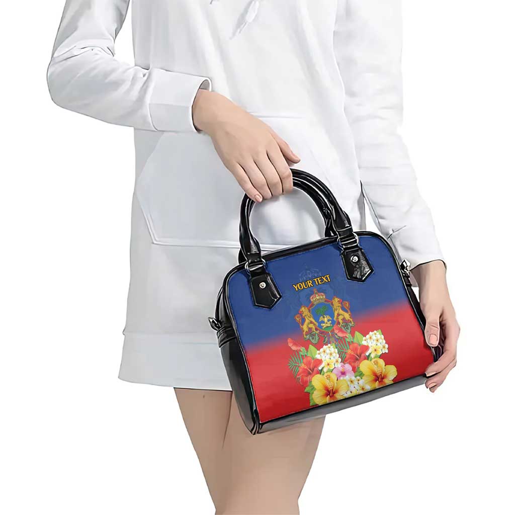 Second Empire of Haiti 1849-1859 Personalized Shoulder Handbag Tropical Hibiscus Flowers LT9