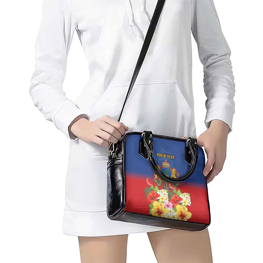 Second Empire of Haiti 1849-1859 Personalized Shoulder Handbag Tropical Hibiscus Flowers LT9