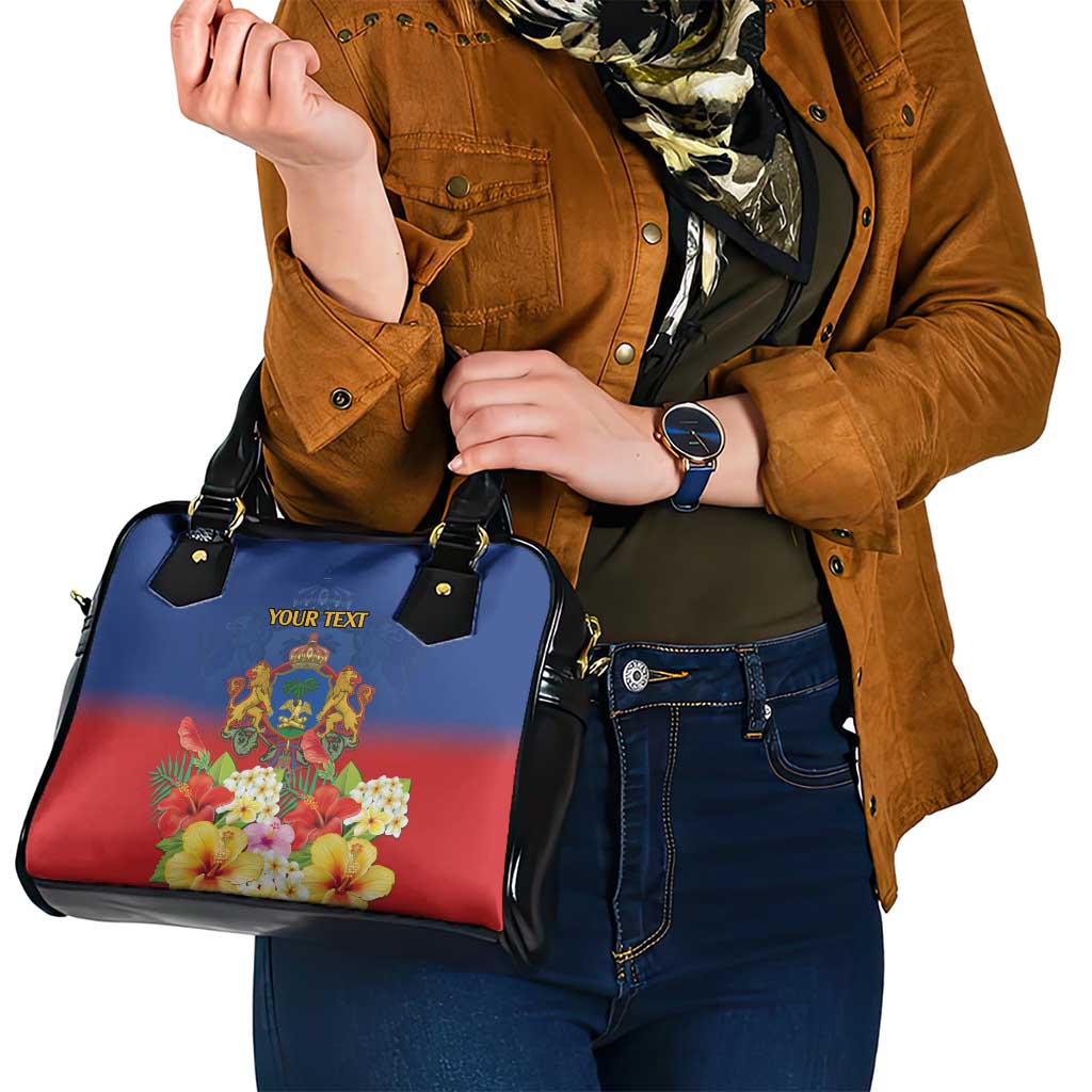 Second Empire of Haiti 1849-1859 Personalized Shoulder Handbag Tropical Hibiscus Flowers LT9