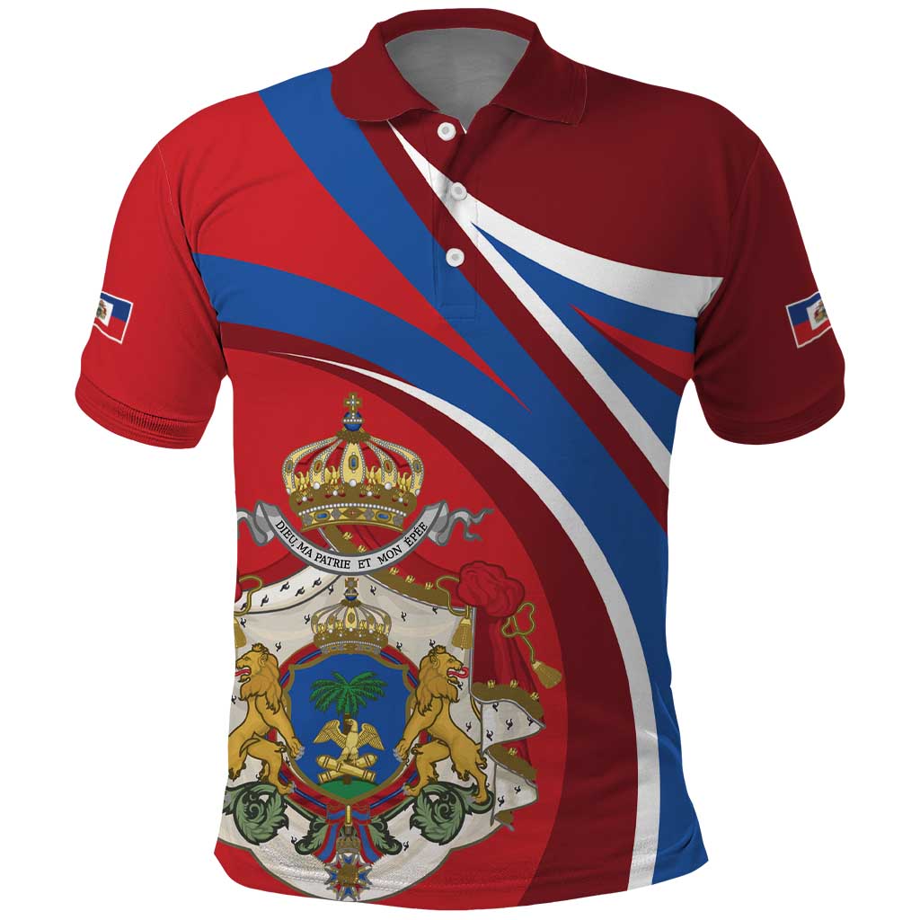 Second Empire of Haiti Personalized Polo Shirt Imperial Flag of Haiti 1849-1859 LT9