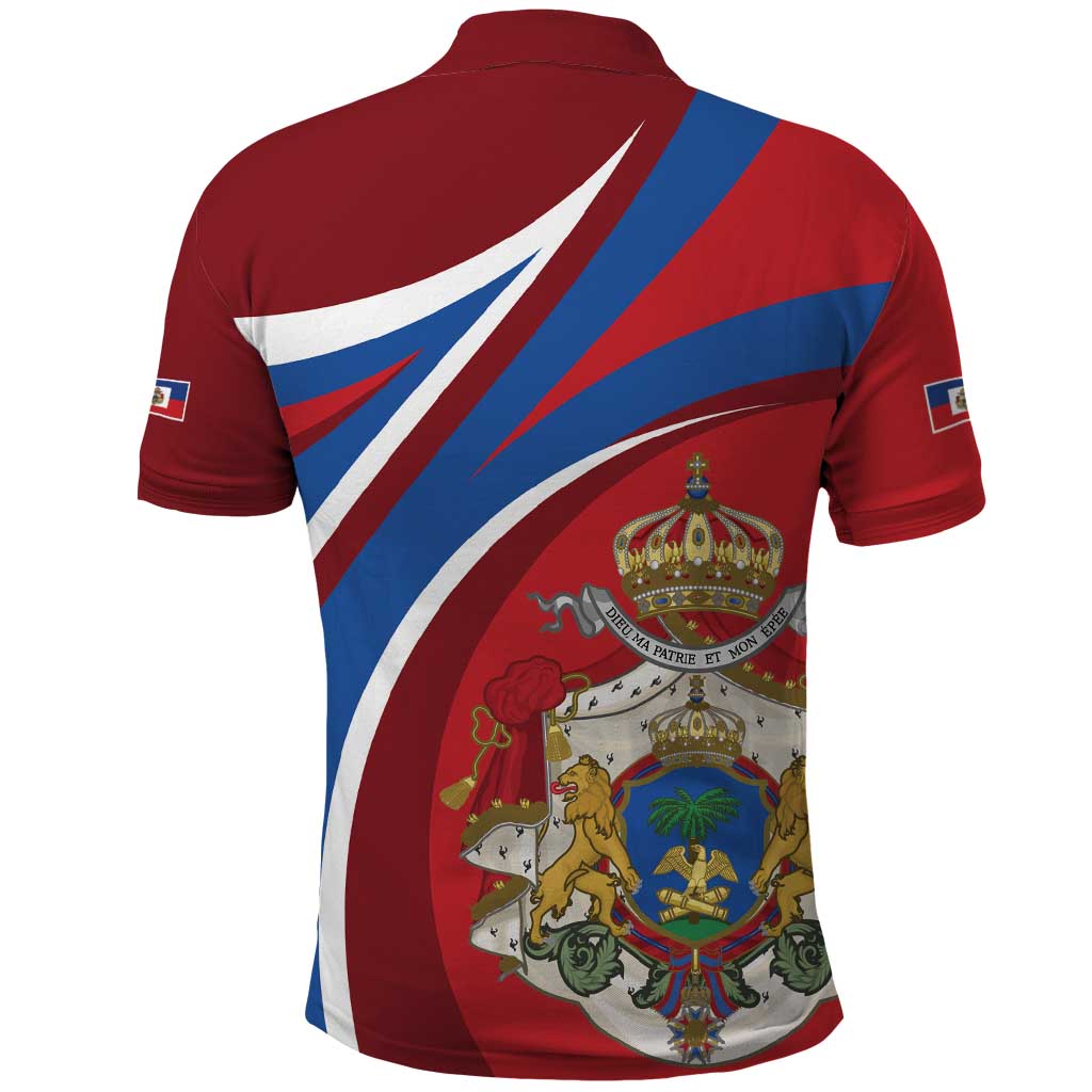Second Empire of Haiti Personalized Polo Shirt Imperial Flag of Haiti 1849-1859 LT9