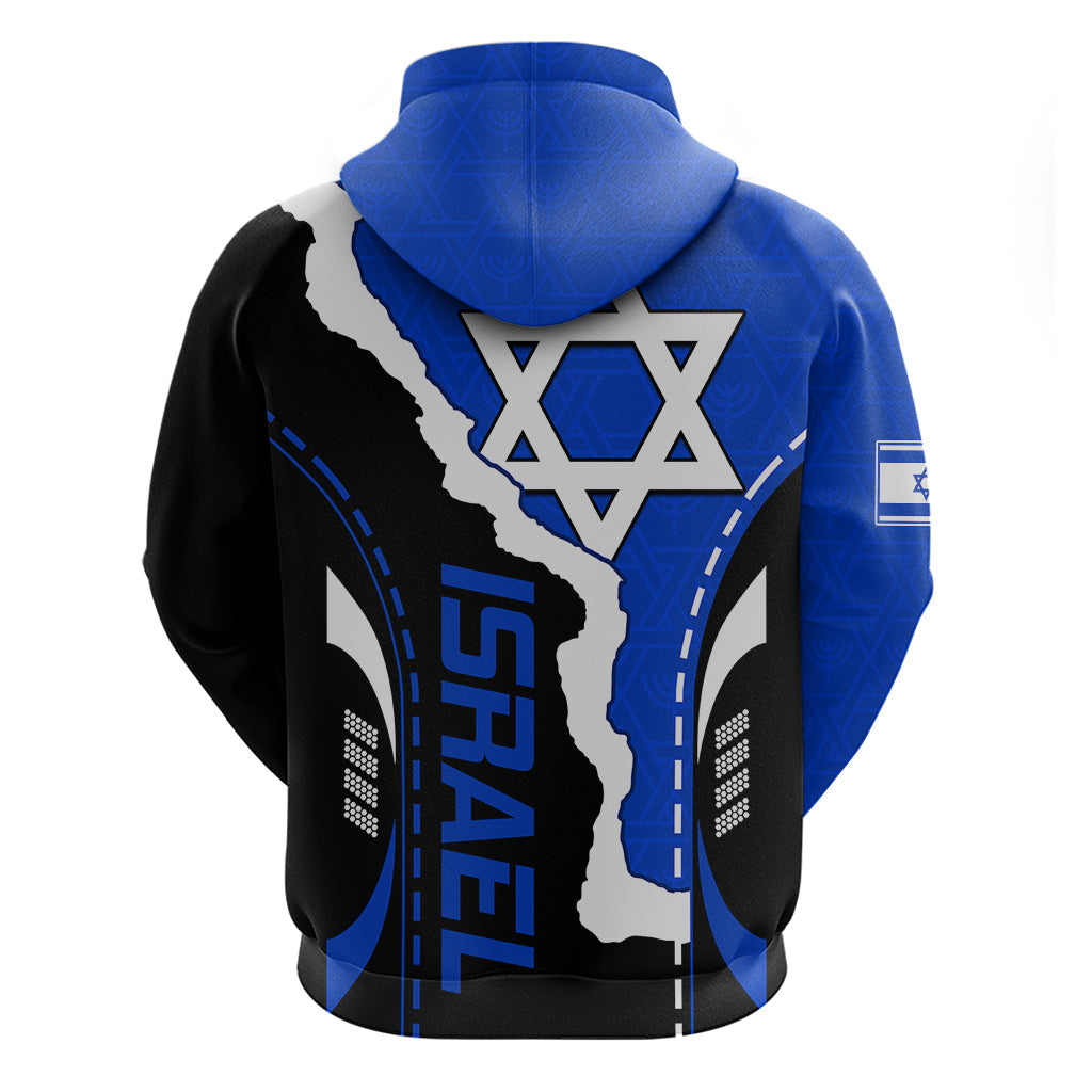 Custom Israel Hoodie Stars of David Sporty Style LT9
