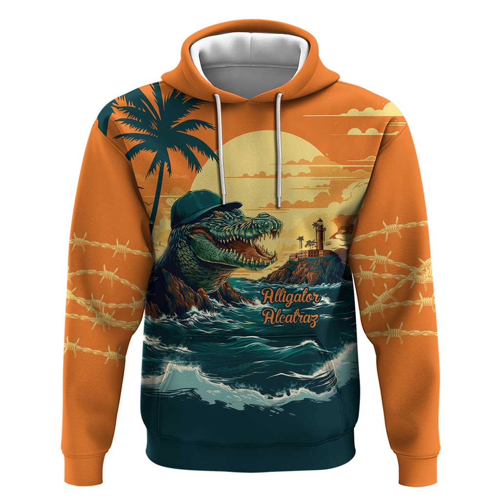 Everglades Alligator Alcatraz Vintage Hoodie LT9