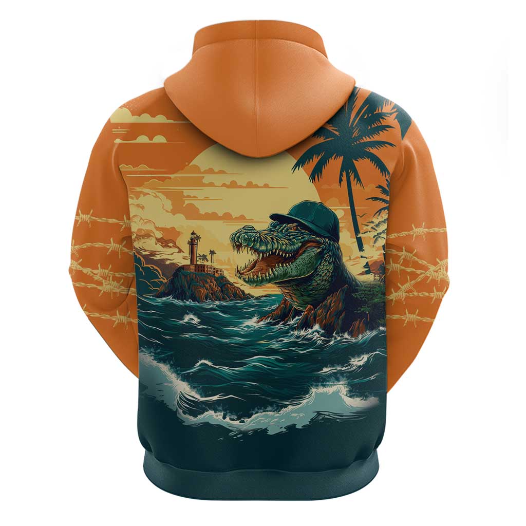 Everglades Alligator Alcatraz Vintage Hoodie LT9
