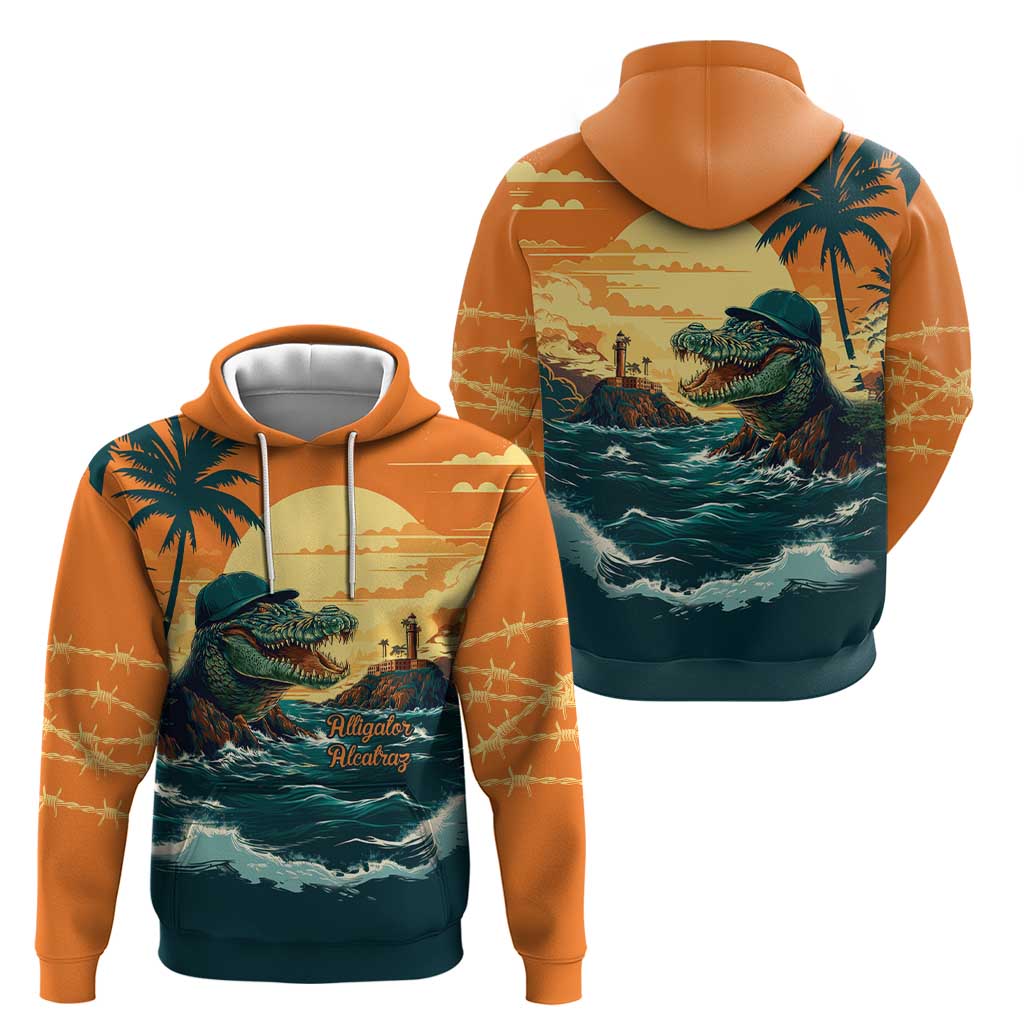 Everglades Alligator Alcatraz Vintage Hoodie LT9