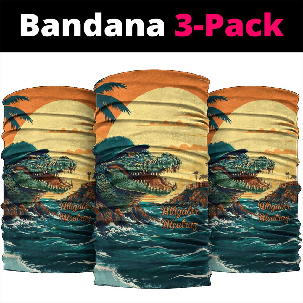 Everglades Alligator Alcatraz Vintage Neck Gaiter LT9
