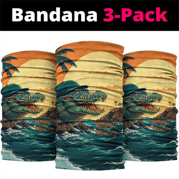 Everglades Alligator Alcatraz Vintage Neck Gaiter LT9