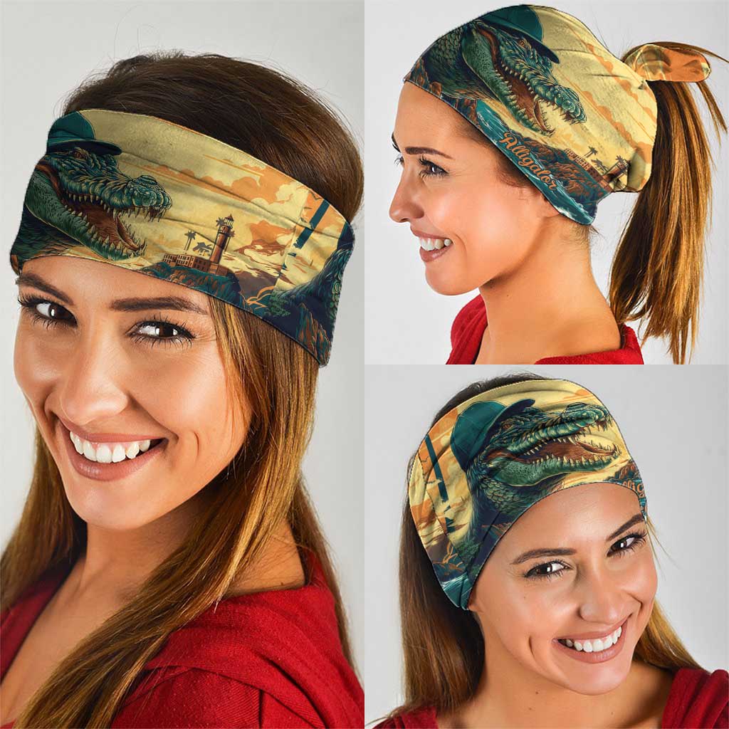 Everglades Alligator Alcatraz Vintage Neck Gaiter LT9
