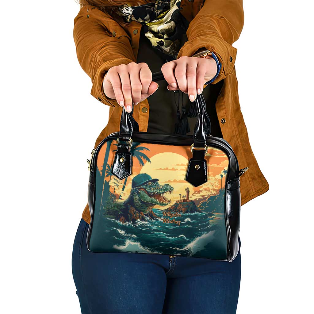 Everglades Alligator Alcatraz Vintage Shoulder Handbag LT9