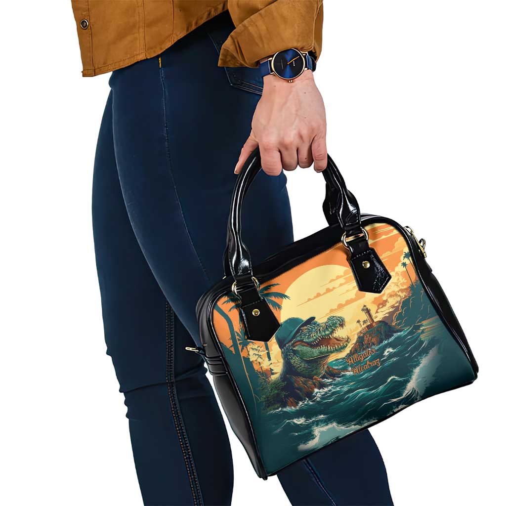 Everglades Alligator Alcatraz Vintage Shoulder Handbag LT9